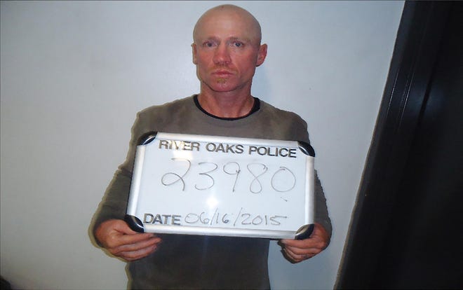 This June 16, 2015, photo provided by the River Oaks Police Department, in Texas, shows Keith Thomas Kinnunen. Authorities say that Kinnunen is the man who carried out an attack Sunday, Dec. 29, 2019, at West Freeway Church of Christ in White Settlement, Texas. (River Oaks Police Department via AP)