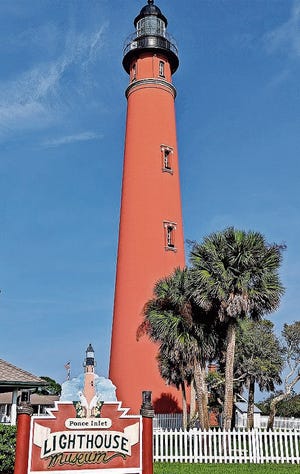Visitors have to climb 203 stairs to enjoy the view from the top of the Ponce De Leon Inlet Light Station. [CR RAE]