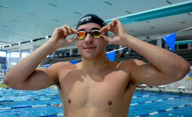 Boston College's Matt DeNave will conclude his swimming career this year. [Dan D'Addona/Sentinel staff]