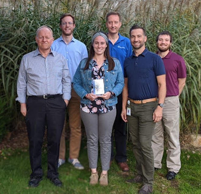 Rod Holman, Josh Hubers, Natalie Boardway, Ron Oskam, Marc Eickholt and Ian Kirkpactrick are pictured with their award. [CONTRIBUTED]