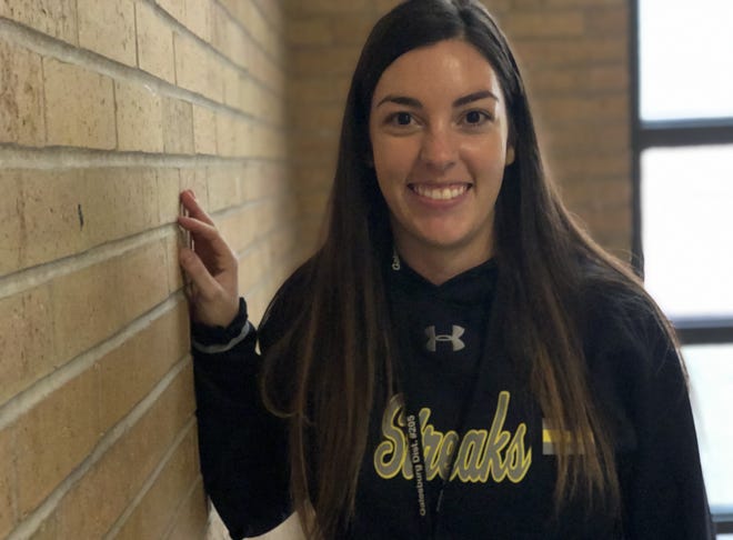 Bri Gardner took over as head coach of the Galesburg High School softball team in the fall, and she looks to change the Silver Streaks' mindset. [MATTHEW WHEATON/The Register-Mail]