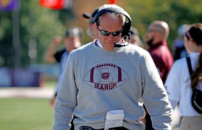 Missouri State head football coach Dave Steckel is out after five seasons leading the program, the school announced Thursday. His tenure ends with a 13-42 record. [Springfield News-Leader file photo]