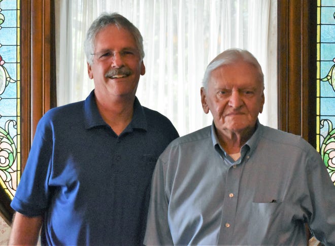 Jim Kreuz, left, and Wayne Bledsoe have written a new book, "Treasures of Fort Smith," which features many historic homes that date back 100 years or more. [PHOTO COURTESY OF JIM KREUZ]