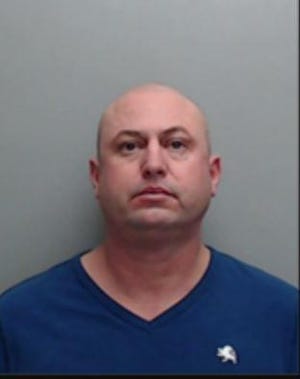 Vincent Favata, 44, has been charged with two counts of aggravated assault with a deadly weapon and one count of deadly conduct/discharge of a firearm. [SAN MARCOS POLICE DEPARTMENT]