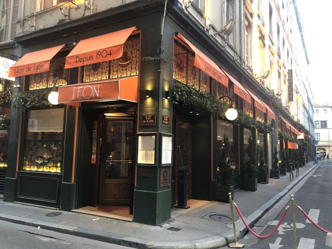 Léon de Lyon was founded in 1904 by Léon Déan, whom esteemed food critic Curnonsky called a king of cooks in his 1935 guidebook. It features a casual bistro, a gastronomic restaurant and a contemporary bar. [Contributed by Sylvie Bigar/The Washington Post]