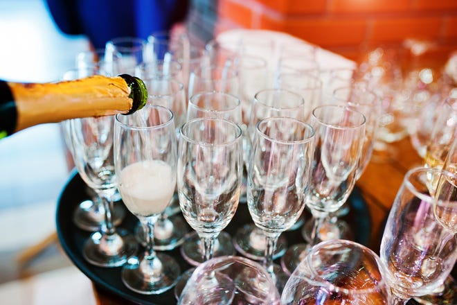 Champagne wasn't originally included in the increased tariffs, though the new proposal for 100% tariffs on European wines and other products has added champagne. [DREAMSTIME/TNS]