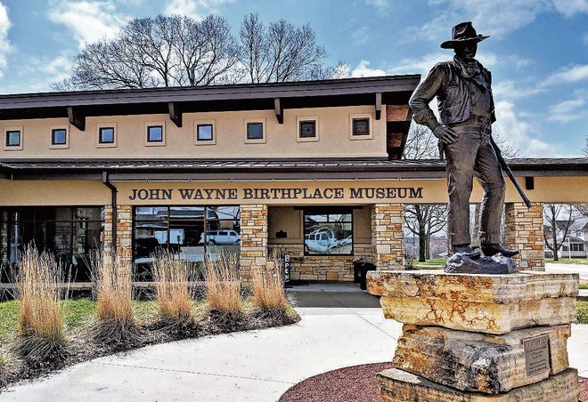 The John Wayne Birthplace & Museum houses the largest collection of artifacts related to Duke’s life. [CR RAE]