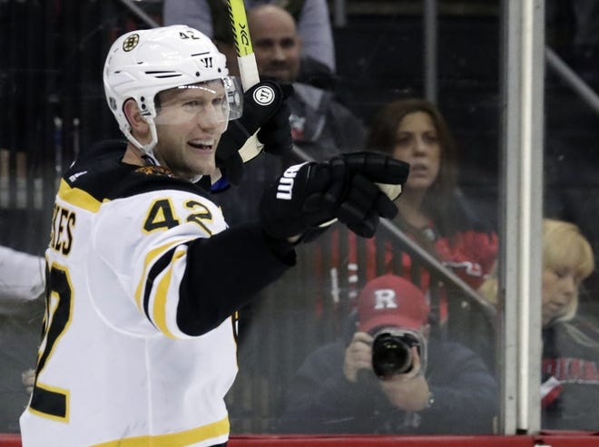 Forward David Backes, who still has a year-and-a-half left on his 5-year, $30-million contract, was waived by the Bruins on Friday. [AP, file / Julio Cortez]