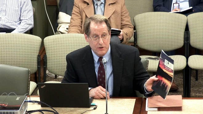 Paul Zeph of the Pennsylvania Bureau of State Parks speaks at a hearing of the Pennsylvania House Tourism Committee on Wednesday. [CONTRIBUTED/Pennsylvania House of Representatives]
