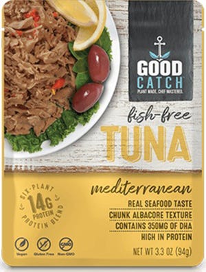 Gathered Foods Corp., a startup firm that developed plant-based seafood, has drawn the attention of General Mills. Good Catch's first product, a shelf-stable albacore tuna alternative, has already been rolled out in three varieties to nearly 5,000 stores. [Gathered Foods Corp. / TNS]