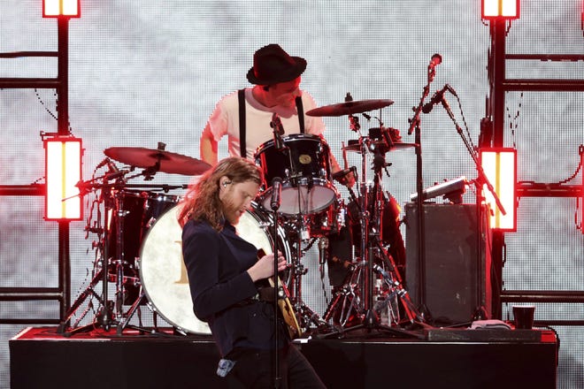 The Lumineers performs live on stage at the 2020 iHeartRadio ALTer Ego at the Forum on Saturday, Jan. 18, 2020, in Inglewood, Calif. (Photo by Willy Sanjuan/Invision/AP)