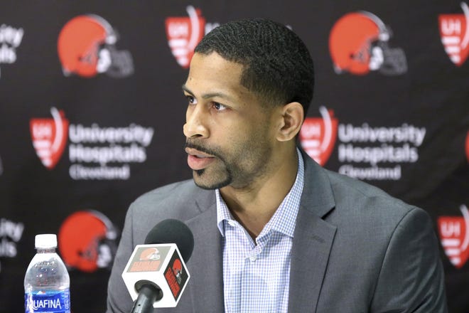 New Browns GM Andrew Berry spent less than one year with the Eagles. [ASSOCIATED PRESS FILE]