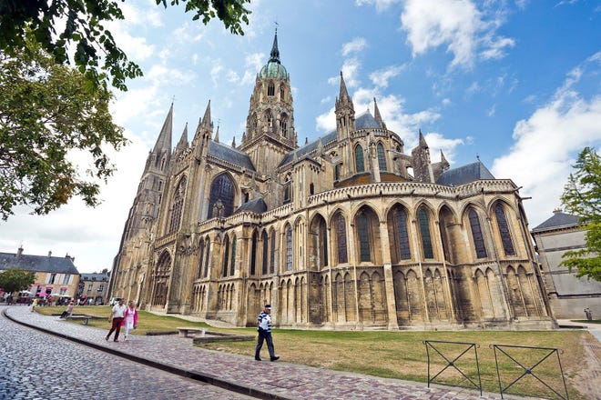 The centerpiece of a small town, Bayeux's cathedral is as large as Paris' Notre-Dame. [Contributed by Dominic Arizona Bonuccelli]