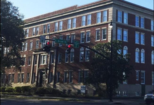 The City of Savannah purchased the former Catholic Diocese of Savannah building at 601 Liberty St. in 2015. The city recently completed the sale of the property to Standard Companies, who plan to develop the site into more than 200 multi-family apartments. [Savannah Morning News file photo]