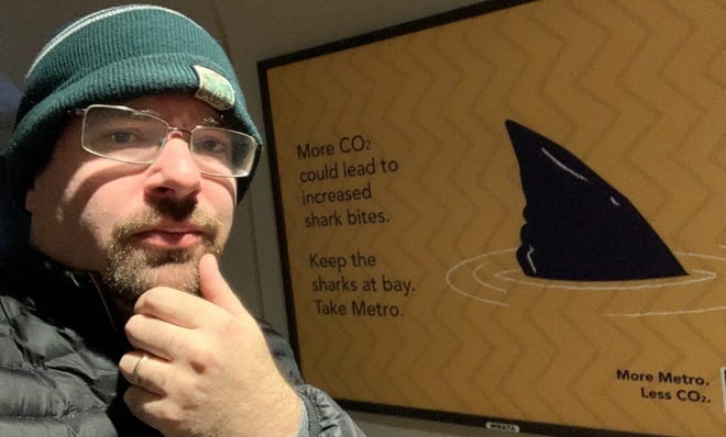 Shark researcher David Shiffman is a post-doctorate student at Arizona State University’s Washington, D.C. campus. He’s challenging a subway ad that ties climate change to the possible increase in shark bites.