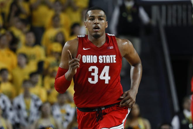 Kaleb Wesson had 23 points and 12 bounds in Ohio State‘s 61-58 victory over Michigan on Tuesday night. [Paul Sancya/The Associated Press]