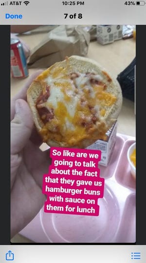 A student photo on social media criticizes a Springfield school district item offered last week for lunch.