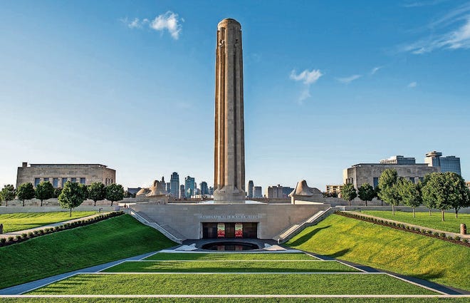 Visitors can take a trip to the top of the 217-foot-tall Liberty Memorial Tower. [VISIT KC]