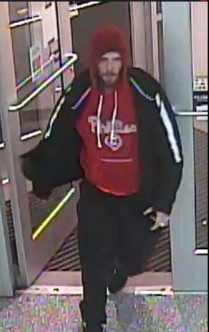 Police said this man robbed a Wawa in Bensalem on Friday. [PHOTO COURTESY OF BENSALEM POLICE]