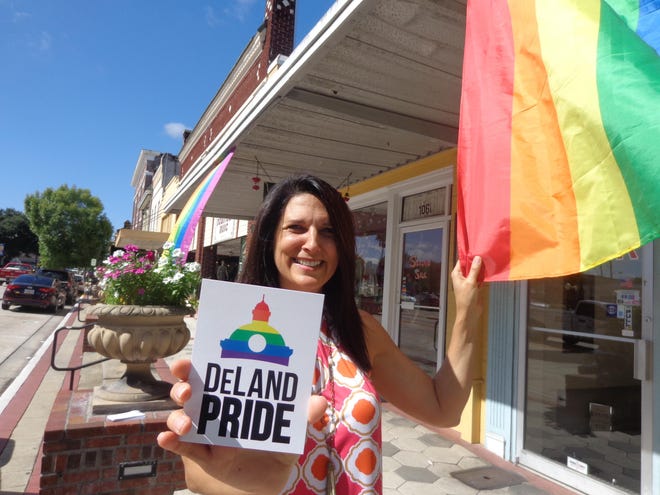 Dagny Robertson founded the DeLand Pride group, organizing the Love is Love Pride Fest this Saturday in downtown DeLand. [News-Journal/file]