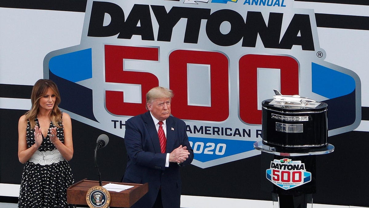 Daytona 500 photos show Melania Trump, Air Force One, NASCAR in Florida Daytona 500 photos show Melania Trump, Air Force One, NASCAR in Florida