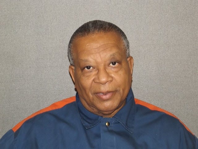 This Nov. 2, 2017 photo released by the Michigan Department of Corrections shows Michael Thompson, who is incarcerated at the Muskegon, Mich., Correctional Facility Thompson, who was sentenced to up to 60 years in prison in 1996 for a marijuana dealing conviction, is hoping to cut his remaining time behind bars. (Michigan Department of Corrections via AP)