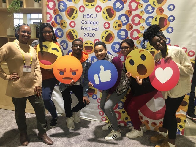 Lateefah Franck, Westwood’s METCO director, far left, accompanied five WHS students to the HBCU festival in Washington, D.C.



[Courtesy Photo]