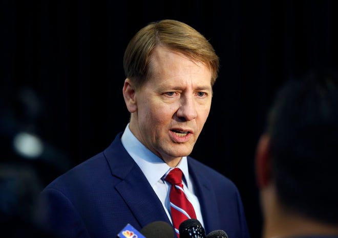 Richard Cordray during the 2018 Ohio gubernatorial campaign