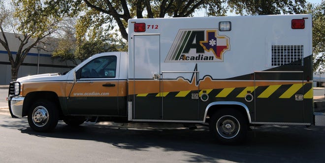 Acadian Ambulance Service responded to 585 emergency calls in Bastrop County in January. [File photo]