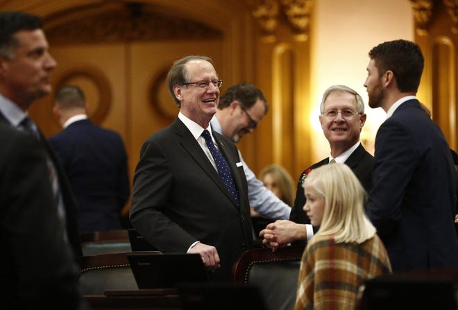 Term limits aside, State Rep. Scott Oelslager, R-Canton, has continuously served in the General Assembly since 1985 by shuffling back and forth between the Senate and House. [Fred Squillante/Dispatch]