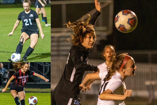 This is the first time three St. Johns County girls soccer programs have advanced to the FHSAA state semifinals in the same season. Ponte Vedra (15-5-4) and Bartram Trail (19-1-3) will host on Friday night. Creekside (14-5-1) travels to Venice for a Class 6A semifinal. [Photos by Will Brown]