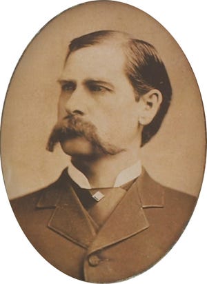 Though undated, this photo of Wyatt Earp might have been taken in 1870 when he was constable of Lamar, Mo.