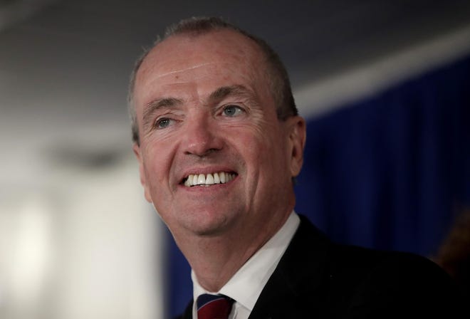 (File) New Jersey Gov. Phil Murphy speaks before signing the first executive order of his administration in Trenton. Funding for women's health and pay equity legislation will be the first bills Murphy pushes for, he said soon after taking over for Republican Chris Christie. [Julio Cortez/Associated Press]