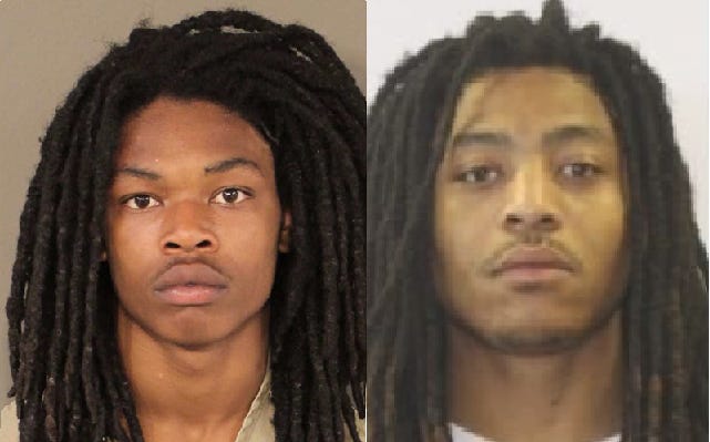 Alleged members of the Trevitt and Atcheson Crips Terrance Pyfrom, left, and Eric Henderson Jr. are seen in mugshots from previous years. [Dispatch file photo]