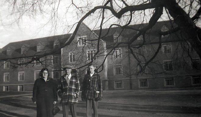 Loucretia, Karl and Russell Brunner at Massillon State Hospital in 1955. (Family photo)