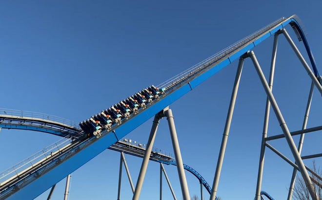 The new Orion rollercoaster will make its public debut on April 11 when Kings Island opens for the 2020 season. [Kings Island]
