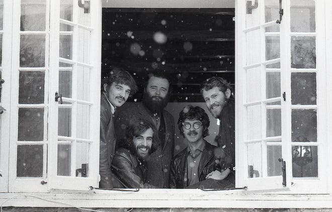 Members of The Band, from left, Rick Danko, Richard Manuel, Garth Hudson, Robbie Robertson and Levon Helm. [Magnolia Pictures]