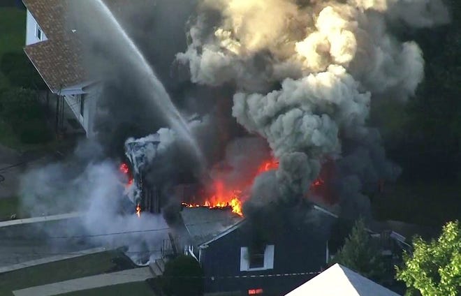The U.S. Attorney's office in Boston announced Wednesday that Columbia Gas Columbia agreed to plead guilty to violating the Pipeline Safety Act following an investigation into the catastrophic gas explosions. [WCVB via AP, File]
