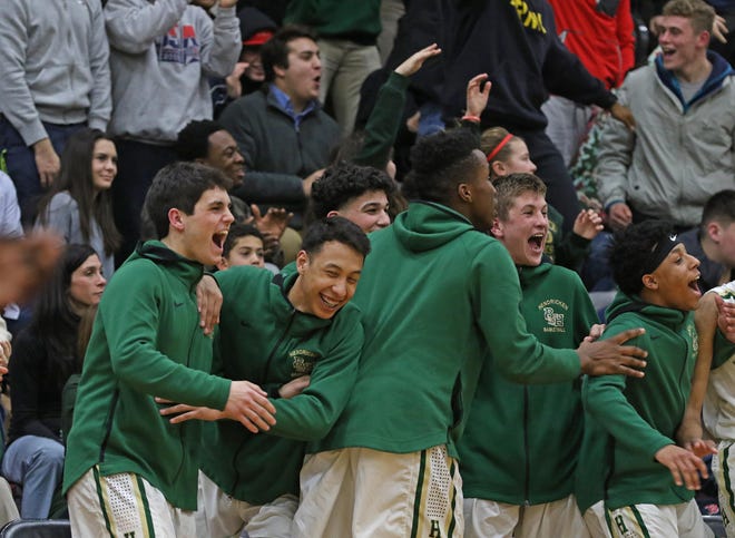 The Division I, II and III boys basketball tournaments start Friday. Will Hendricken be one of the teams celebrating when they’re done? Eric Rueb fills out his bracket and tell you who he thinks will walk away with the titles. [The Providence Journal File /Steve Szydlowski]