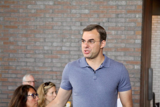 Rep. Justin Amash, I-Cascade, speaks to constituents at an event in Grand Rapids in Aug. 2019. Amash was one of just four Representatives to vote against an anti-lynching bill that passed the House on Wednesday. (Arpan Lobo/Sentinel Staff)
