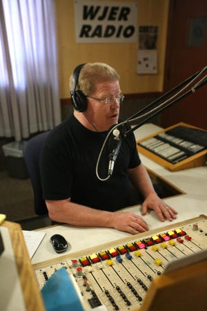 Bill Morgan worked his final show at WJER on Friday. After a 20-year stay at the Tuscarawas County station — 18 as sports director and host of the Morgan in the Morning program — Morgan is moving to WHBC in Canton, where he will host a morning talk show. (TimesReporter.com / Hank Keathley)