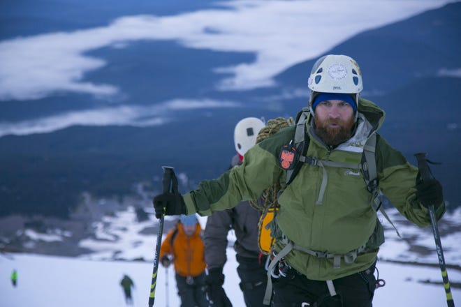 Branndon Bargo guides climbers up Mount Hood. His active, outdoorsy lifestyle has led to a TV show with his brother, Greg, called “The Highpointers With the Bargo Brothers.” [Contributed by Greg and Branndon Bargo]