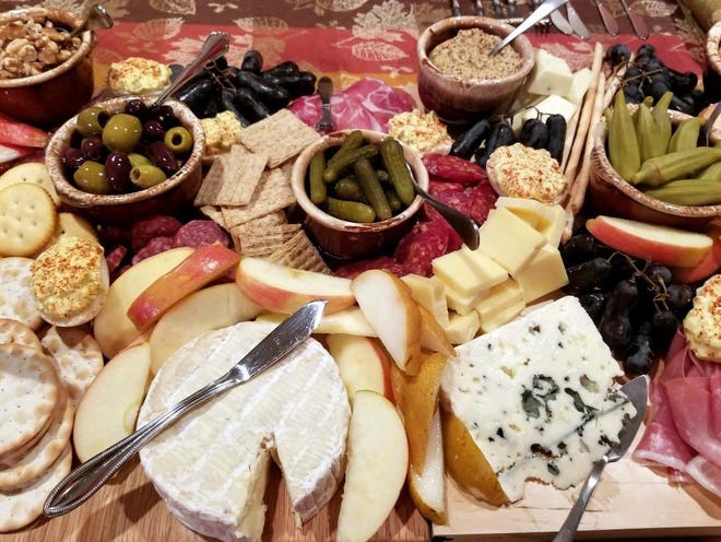 The fun part of a charcuterie board is you can choose such a variety of meats, cheese, different types of bread, crackers and fruit. [Laura Tolbert/Special to The Times]