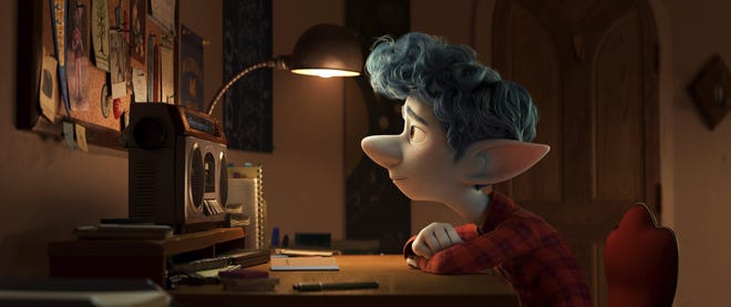 Ian Lightfoot, voiced by Tom Holland, goes on a quest in "Onward." [Contributed by Disney/Pixar]