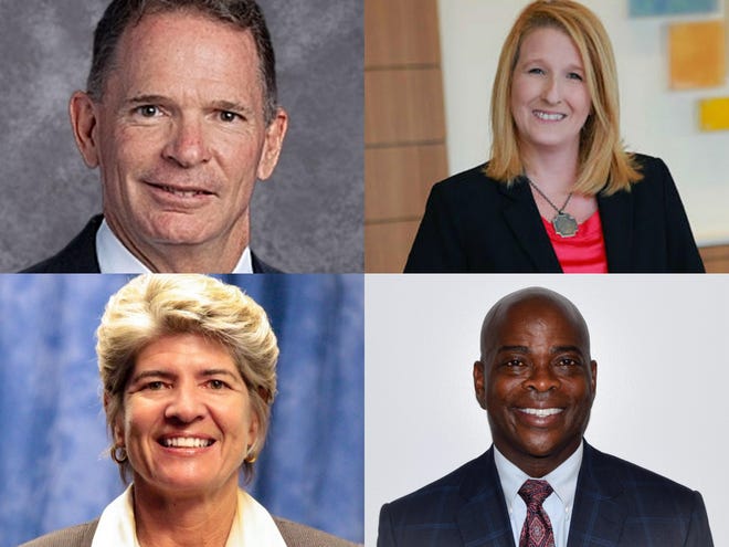 The four finalists for the Flagler superintendent job interviewed on Thursday. [Photos provided]