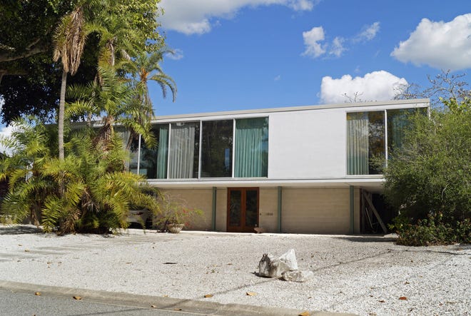 The Hiss Studio, designed by architect Tim Seibert, on Westway Drive in Lido Shores.