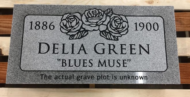 Delia Green, a woman shot and killed in Savannah in 1900, has been the muse of dozens of blues songs detailing her death in the last 120 years. Steve Salter, the founder of Killer Blues, is placing this headstone on her unmarked grave in Laurel Grove Cemetery by mid-March. [Courtesy Steve Salter]