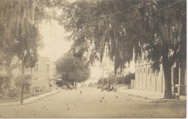 A historic photo of Mount Dora’s 5th Avenue. [Submitted]