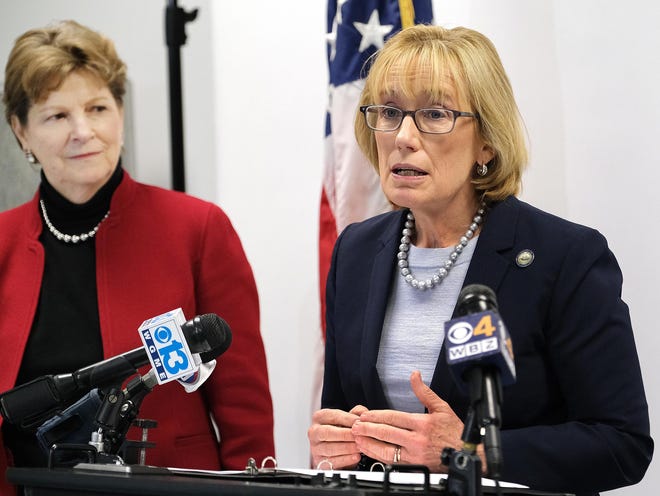 Sens. Jeanne Shaheen, left, and Maggie Hassan, are pushing for measures to help workers and students affected by the coronavirus pandemic. [Rich Beauchesne/Seacoastonline, file]