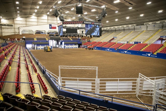 Set up was underway Wednesday for Rodeo Austin at the Travis County Exposition Center. The event was canceled Thursday amid coronavirus concerns. [JAY JANNER/AMERICAN-STATESMAN]